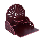 Table Top Home Mandir Temple Home Decor Beautiful Wooden Temple (Maroon)