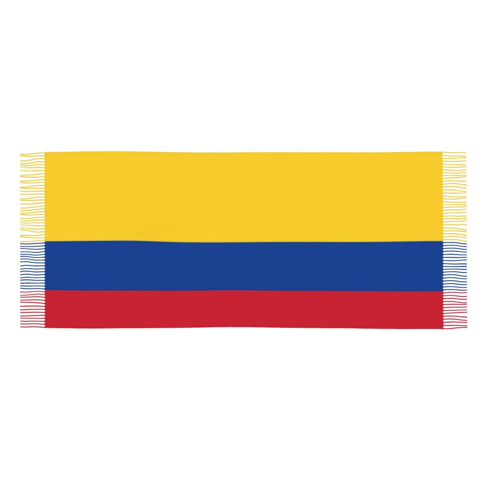 QZLAN Colombian Flag Blanket Scarf Shawls Wrap Accessories for Women, Multi, Large