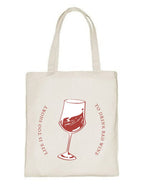 Delhi Printing Co. Wine glass tote bag|Strong Cotton Bag for Shopping | Canvas Tote Bag for Women & Girls | Stylish Cotton Handbags (DCTBH-111)