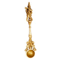 ARTVARKO Krishna Havan Spoon Brass Idol Sculpture Ritual Achmani Spoon Showpiece 9.5 Inch