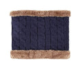 Alexvyan Winter Neck Scarf Soft Warm Snow Proof Knitted (Inside Fur) Woolen Scarf for Women Girl Boys Man (Blue), (female)