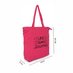 ASTRID Printed Tote Bag For Women And Girls With Zipper Closure