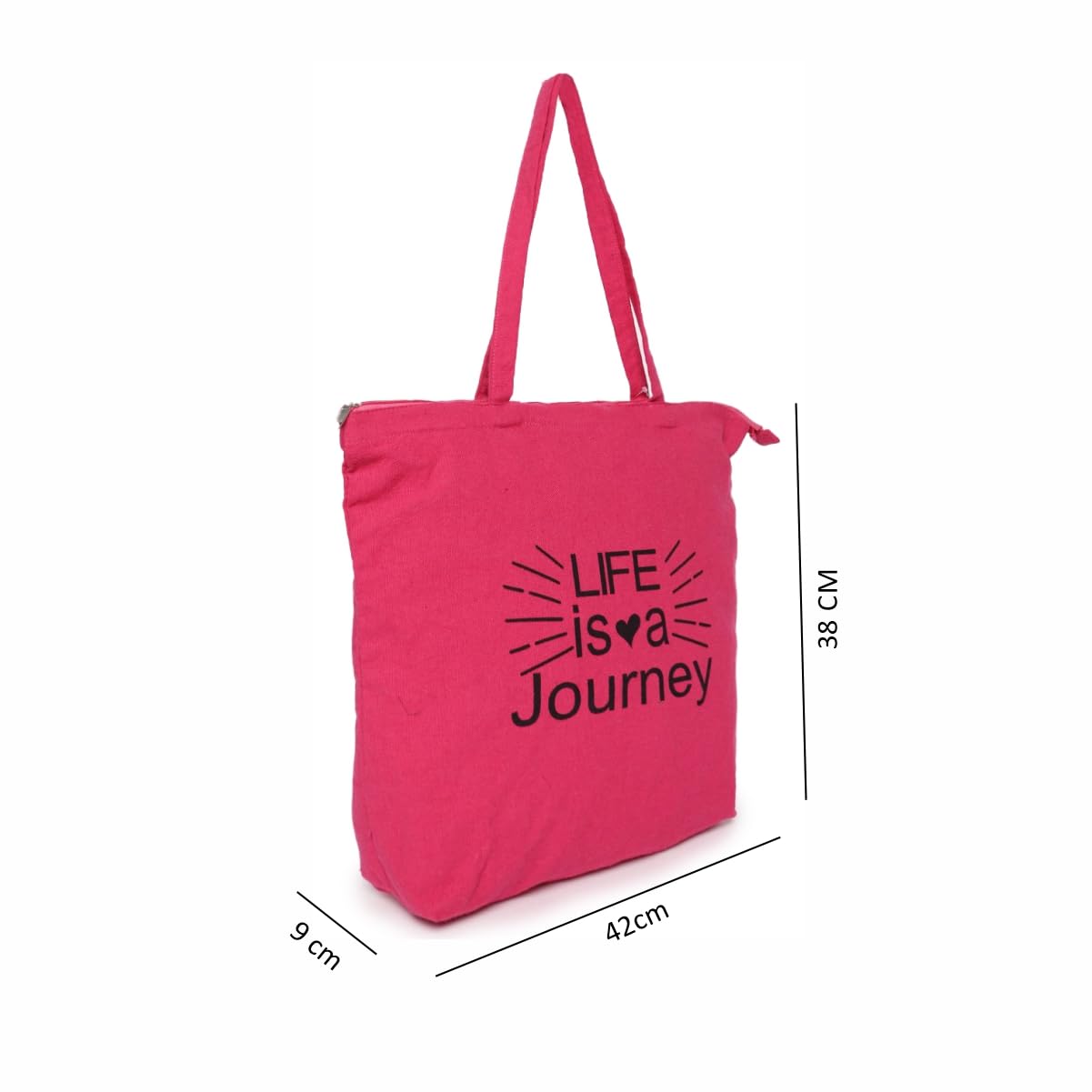 ASTRID Printed Tote Bag For Women And Girls With Zipper Closure