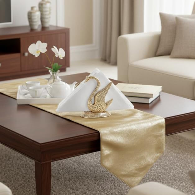 KridayKraft Metal Swan/Duck Shape Napkin Holder,Tissue Paper Holder for Dining Tableware 2 pcs Set,Animal Showpiece Saras Metal Statue for Table Decor & Gifts Article...