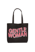 THE SACK CO. Large Canvas Tote Bag for Women, Tote Handbags for Women with Zipper for College, Shopping, Office College Office (Black bag gntl women pink & grey)