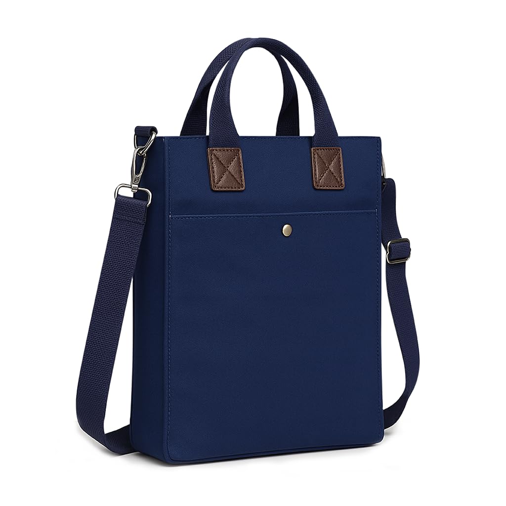ECOCARRY Cotton Canvas Tote Bag for Women & Men | Stylish Shoulder & Crossbody Handbag with Zipper For Boys Girls & Adults | hand bags for woman & Man | College, Office, Travel & Daily Use, Shopping