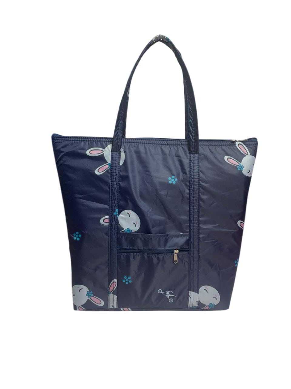SIVIBAG Foldable Waterproof Travel Tote Bag for Women | Cute Print Lightweight Large Capacity Shoulder Gym Bag & Sports Bag with Zipper Pocket | Stylish College, Office & Daily Use Shopping Bag
