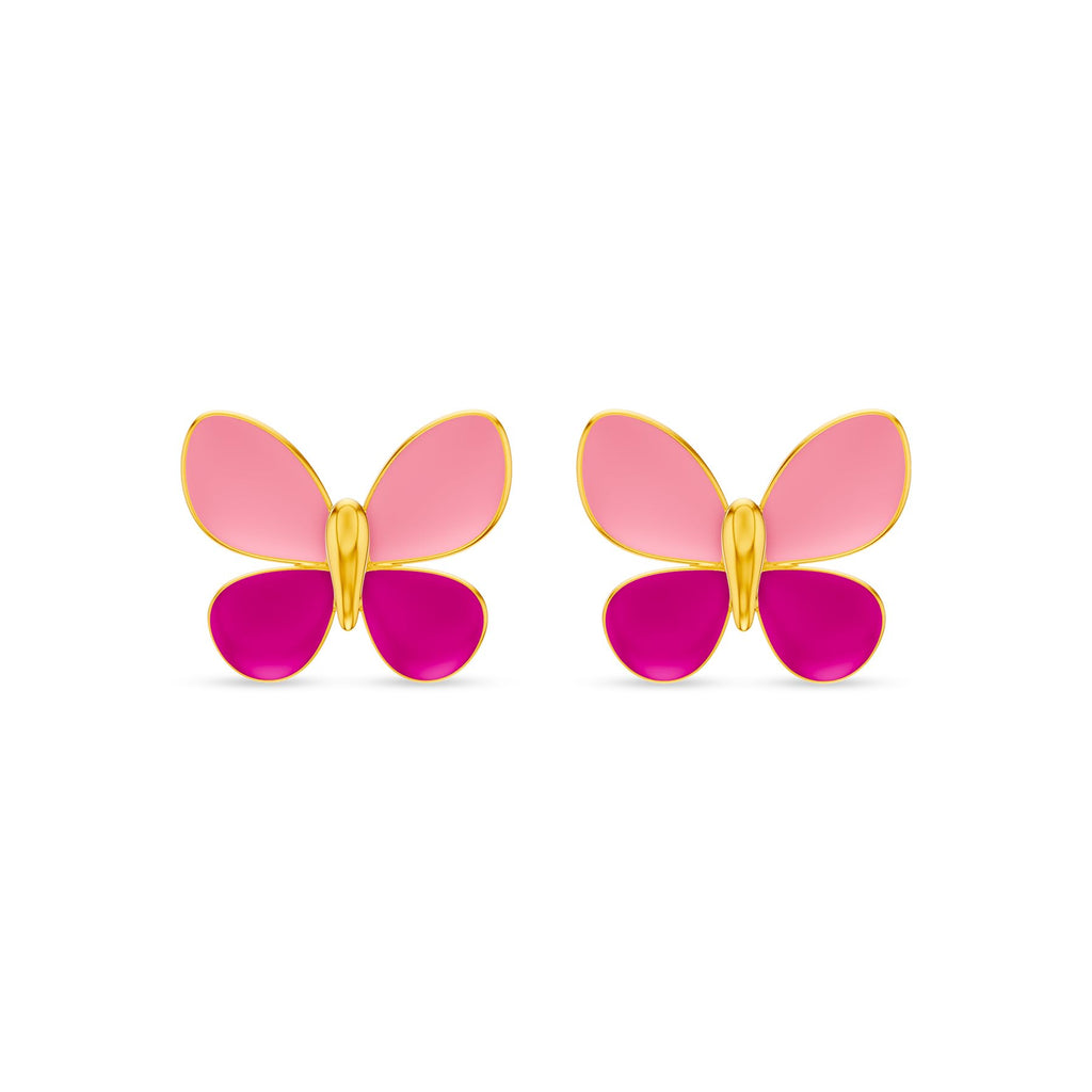 KISNA 9KT FlutterBling Gold Kids Earring | Pure Gold Gifts for Children