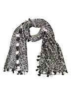 SHAWKH Women's Multicolour Silk/Wool Jacquard Scarf, 100cm x 1.8m, Perfect for Women & Girls, Casual or Formal Wear