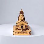 DIGGY ARTS Shri Kedarnath Dham Temple in 3D Model | Miniature Kedarnath Wooden Temple for Home & Office | Pooja Mandir (8 x 6.5 x 4.8 inches)