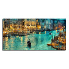 VIBECRAFTS Homcraft Beautiful Venice City Living Room Drawing Room Venice City At Night Canvas Wall Painting Fitted With Wooden Frame For Home | Office | Living Room | Gifts (PTVCH_2531)