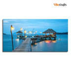 VIBECRAFTS Canvas Paintings for Living Room Drawing Room Canvas Wall Painting of Tropical Resort in Thailand for Homedecore|Office|Gift|Livingroom|Bedroom(PTVCH_2383)