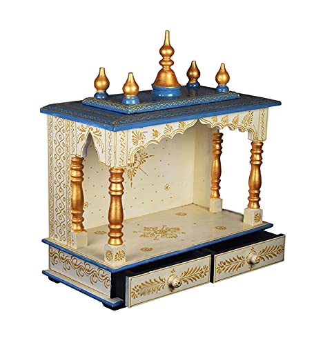 Kamdhenu Art and Craft Wooden Temple/Home Temple/Pooja Mandir/Pooja Mandap/Temple for Home (3)