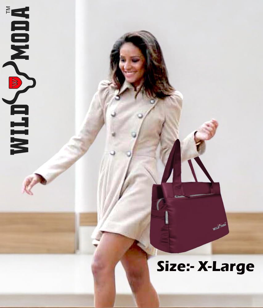 WILD MODA Women Womania Shoulder And Tote Bag For Ladies (Purple)