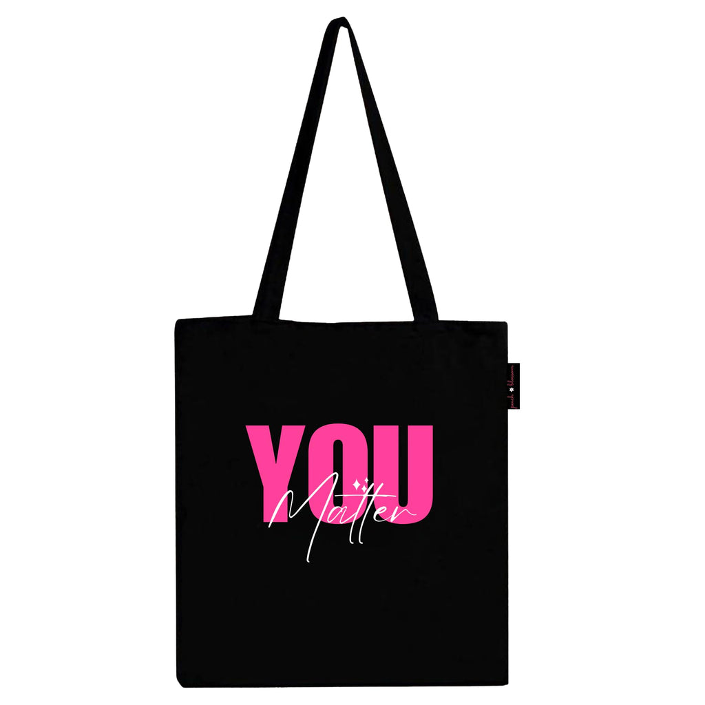 Cbag_Zip_BlackYouMatter - Peach Blossom Tote Bag With Zipper, 100% Cotton Womens Collage Shopping Canvas Bag, Multi-Purpose, Single