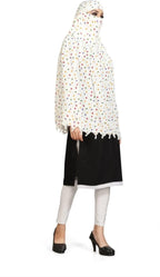 KEMZA Rayon Cotton Printed Long Scarf Cumming Mask For Women And Girls (Multicolor Hearts)