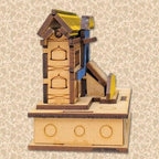 HaridwarDivine Beautiful Shree Kedarnath & Badrinath Dham Wooden Souvenir Temple MDF Pine Wood Decorative Showpiece for Temple, Gifting, Home Decor, Car Dashboard