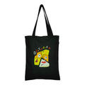 DANIOO DON'T WORRY WE CARRY Canvas Reusable Cloth Canvas Tote Bag With Zipper And Inner Pocket For Women And Girls, Travel/Beach/Gift/College Tote Bag Pack Of 1 (Black) (Orange,Yellow)