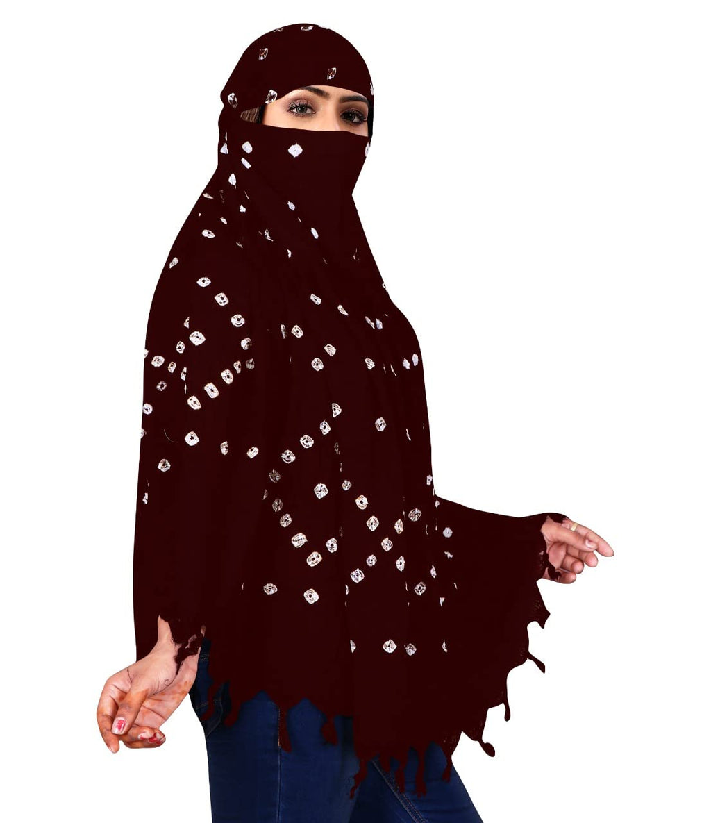 VASTTRAM Women's Pure Cotton Long Scarves Scarf Cum Mask usable for Driver Anti Pollution Full Face Cover With UV Sun Rays Protection