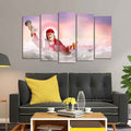 VIBECRAFTS Homcraft Devotional Wall Painting of Sai Baba Set of Five For Home|Office|Living Room|Gift (PTVC5Pcs2_6610)
