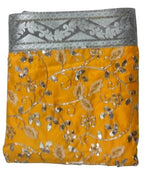 Lakshmi Maa Collection Rumala Double Set with Cotton Lining Yellow with Golden Gota and Designer Set of 4 PEC