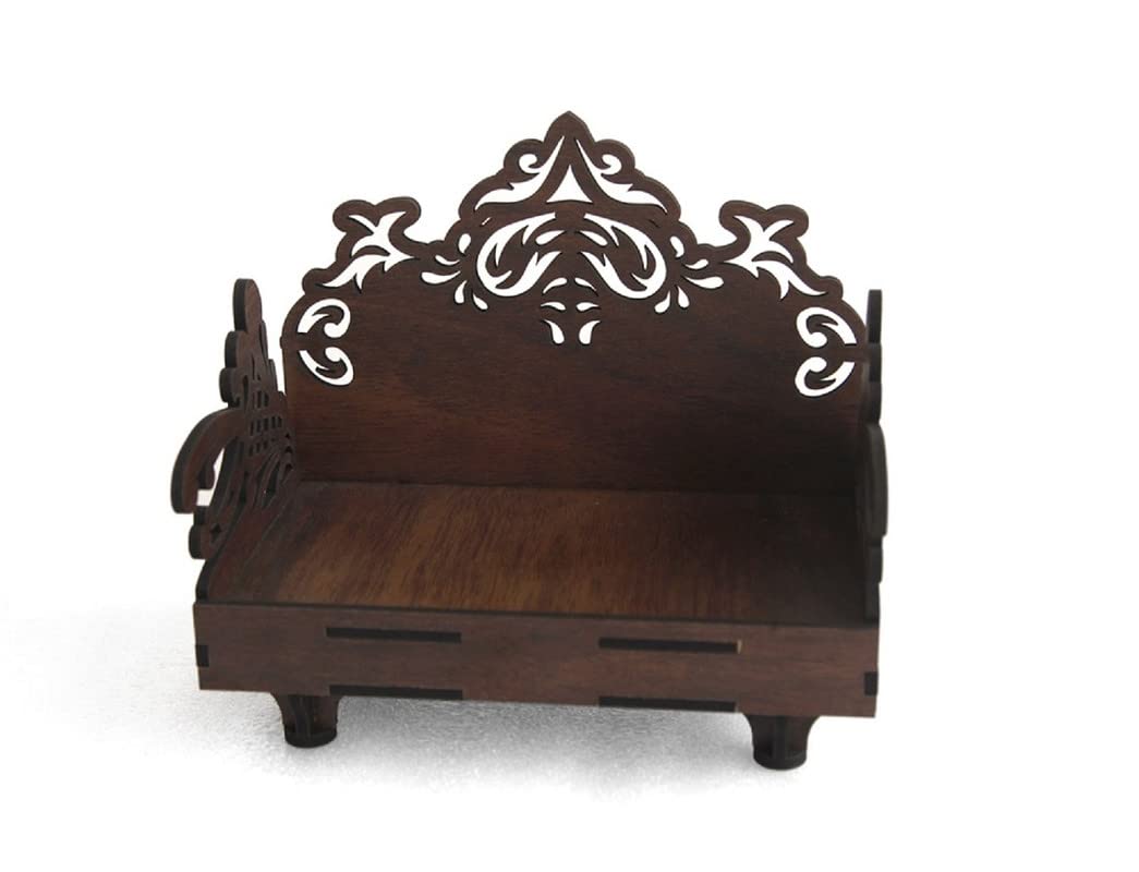 Lakhaji Handmade Beautiful Wooden Temple/Home Temple/Puja Mandir/Wall Hanging and Table Top Home Mandir Temple/Home Decor Beautiful Wooden Temple By LAKHAJI-21