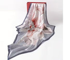 Wirkqeez Women Floral Scarf Soft Elegant Printed Stole, Lightweight Fashion Wrap Shawl, Single Flower