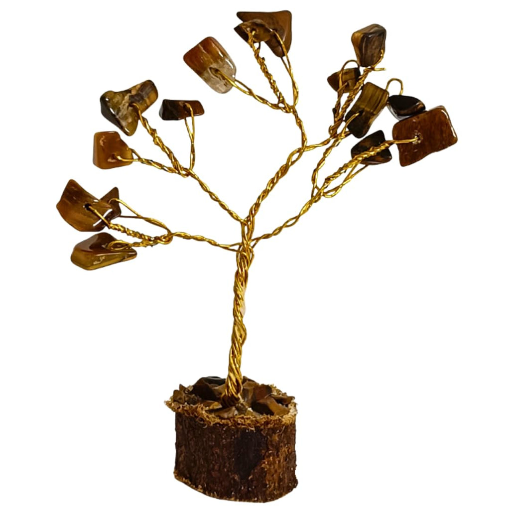 Crystal Divine Mini Crystal Tree Handmade Natural Gemstone Tree for Shielding and Grounding Energy in Home Decor 1 Pcs
