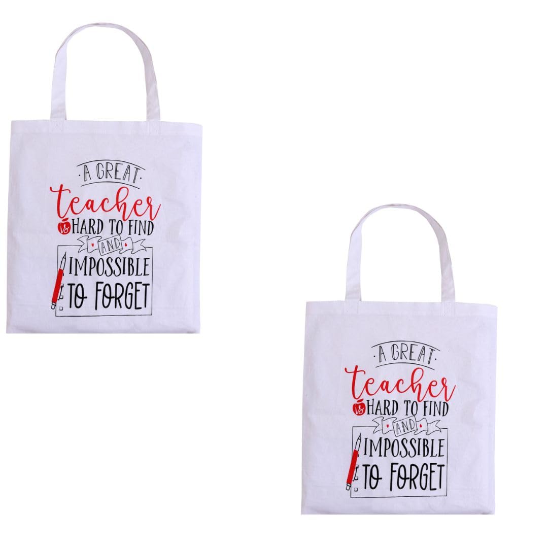 Mayatra's Organic Cotton Tote Gifting Bag, Eco Friendly Lightweight Reusable Grocery Shopping Cloth Bags,Christmas Gift… (Teacher_2)