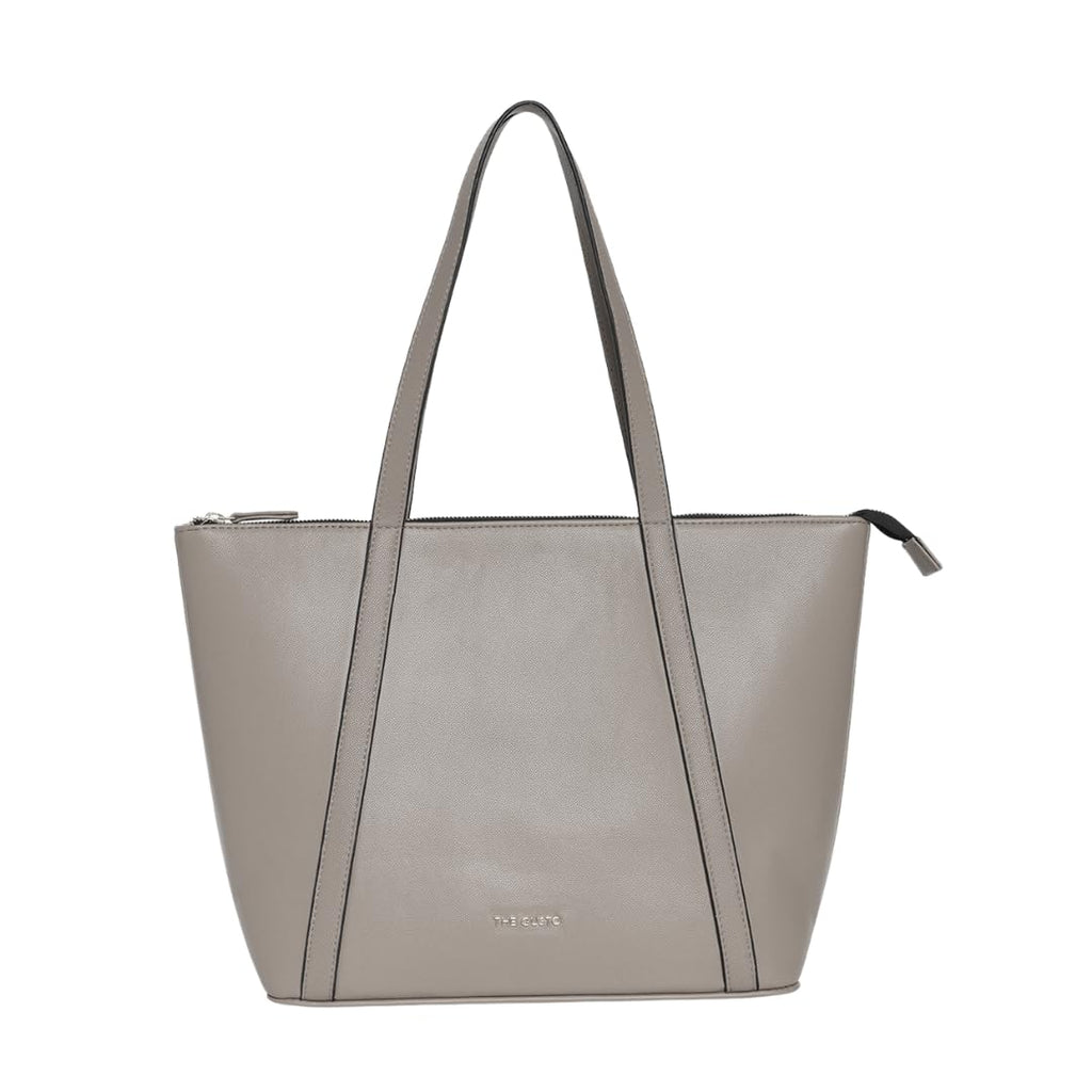 The Gusto AZA - Premium Vegan Leather Tote Bag for Women with Grained Texture | Medium Size Stylish Hand Bag/Shoulder Bag, Fits upto 14 Laptop