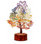 7 Chakra Gamstone Crystal Tree for Positive Energy & Home Decor,