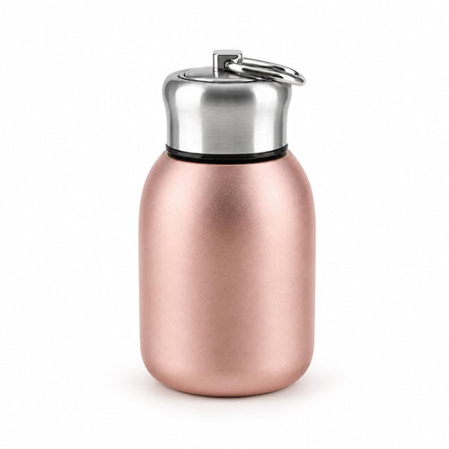 300ML Mini Mug Leak Proof Vacuum Insulated Stainless Steel Water Bottle for Indoor and Outdoor(Rose Gold/Copper)