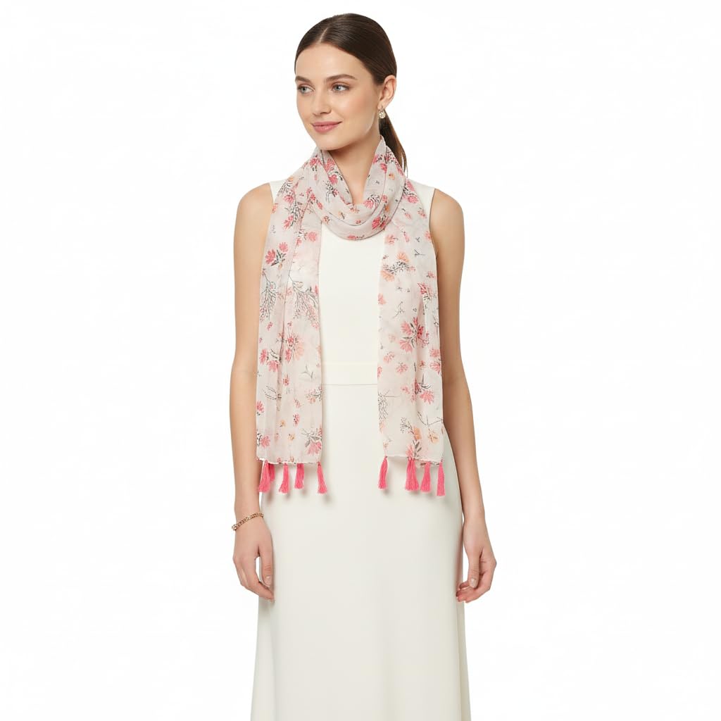 SAHIL SCARF Premium Multicolor Fancy Scarf Lightweight & Comfortable for All Seasons (180x55CM)