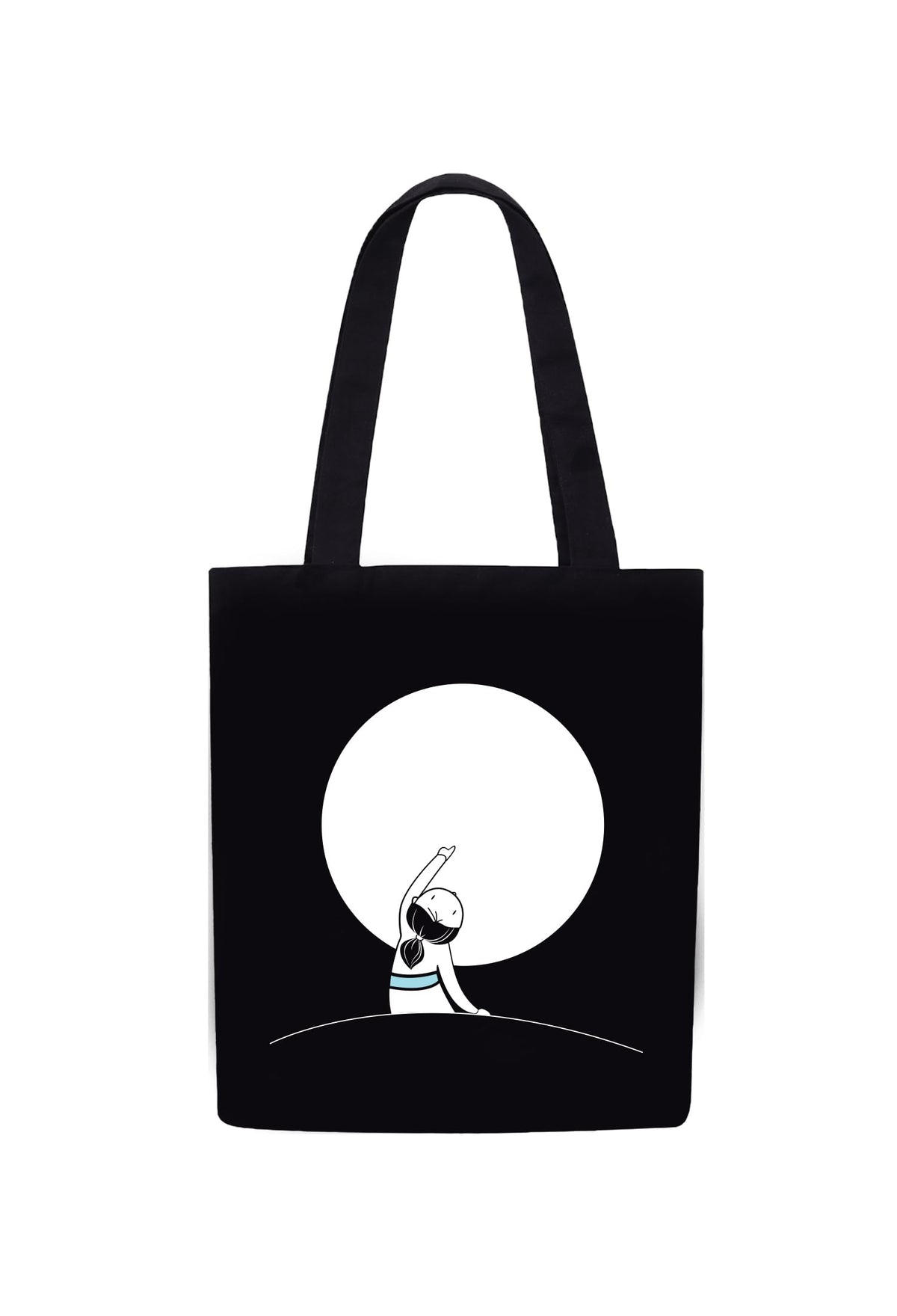 DOODLE Canvas Tote Bag for Women with Zip Closure – Eco-Friendly Reusable Poly Cotton Shoulder Bag with Outer Zip & Inner Zip Pocket, Spacious Tote for Shopping, Office, College, Beach & Travel
