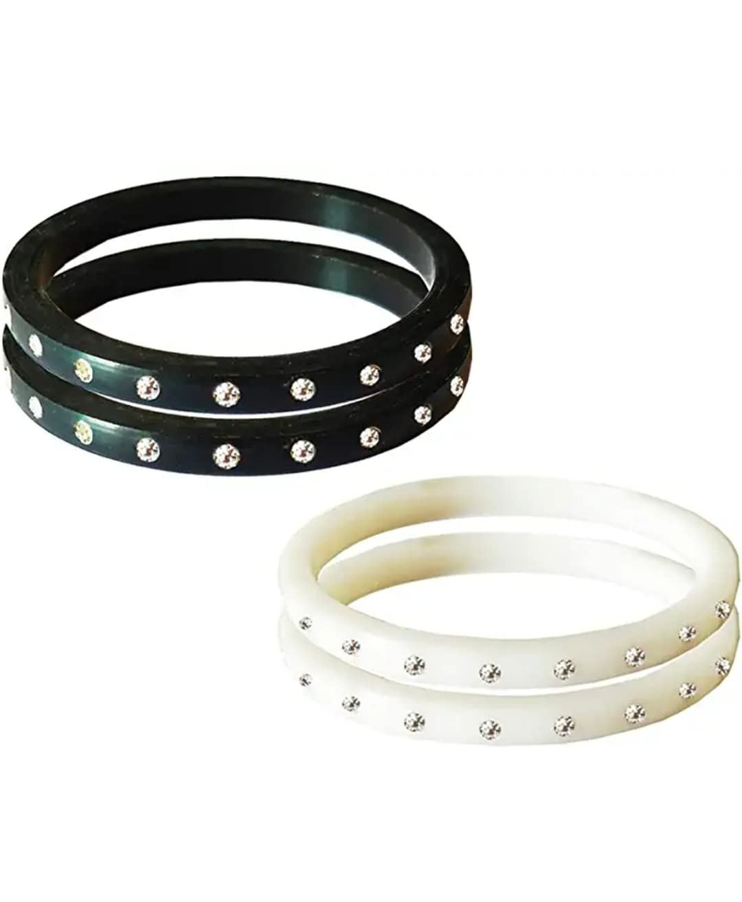smita collection black white najar bangles for baby (1 to 2 year baby) (4 month)
