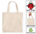 Cotton Bag Plain - Reusable 100% Eco Friendly - Natural (Pack of 5) Dimension 13 * 16 inches.
