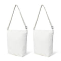 ADYAN Canvas Bag Pack of 2 Cotton 12 Oz Reusable Canvas Tote Bag for Shopping Grocery DIY Painting and Crafts (Milky White)