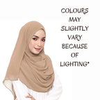 Trending Plain Chiffon Georgette Fancy Hijab/Scarves/Shawl/Stoles/Duppatta Combo of 3 Muslim Women Malaysian Soft College Girls Abaya Scarf Collection (Ink blue,Maroon, Bronze)