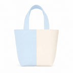 Lify Canvas Mini Tote Bag for Women | Small Handbag Purse with Zipper & Inner Pocket | Lightweight Cotton Canvas Craft Bag for Daily Use, Travel, Shopping & Gifting (1 Piece) (Sky Blue)