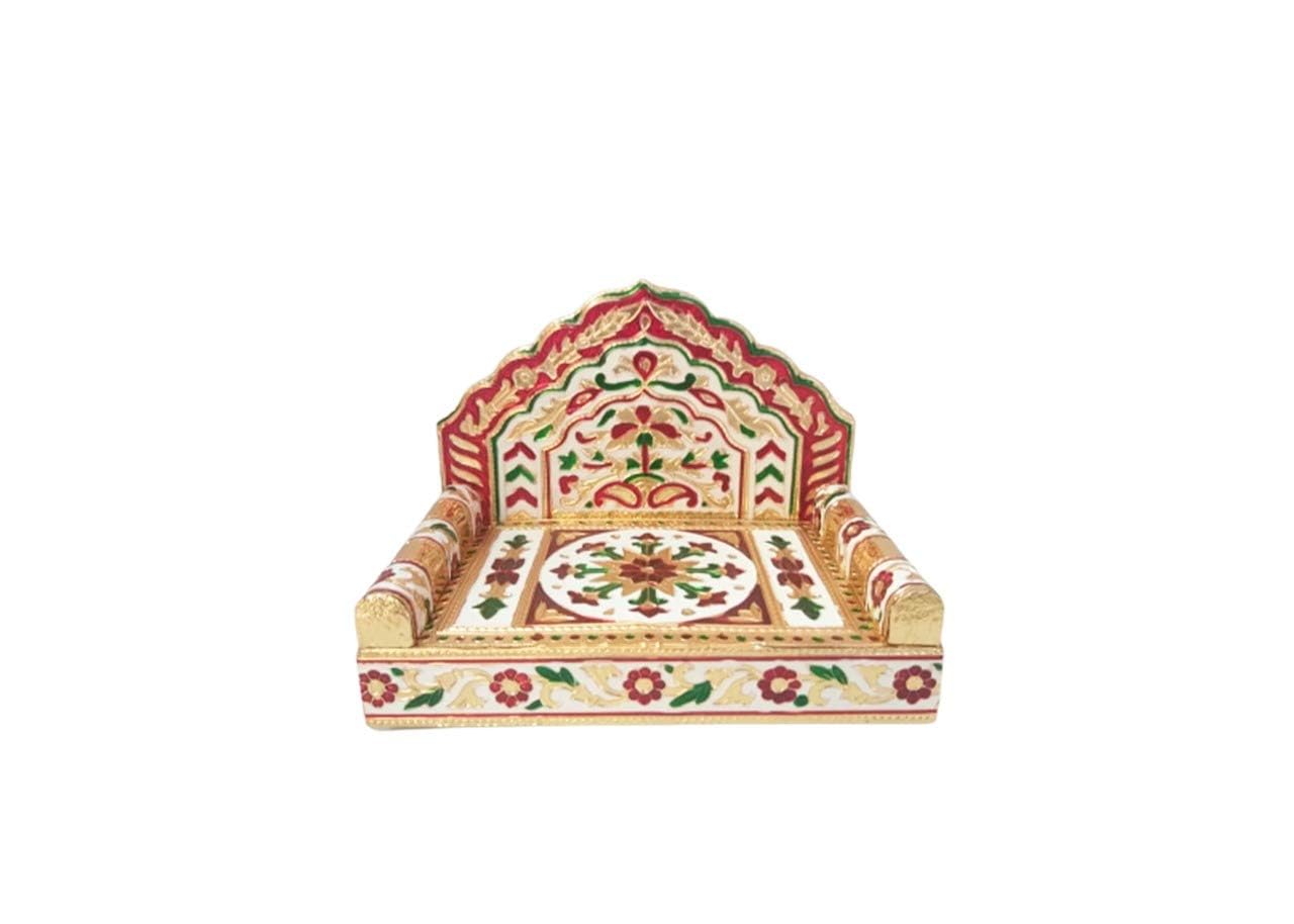 Handicrafts SRS Meenakari Wooden Singhasan