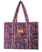 Free Spirits Minimalist Cotton Tote bag for Women | Shoulder Bag |Shopping bag |Grocery Bags | Eco friendly Bags| Stylish Quilted handBag |Vegan Tote Bag |Weekend Bag BASE PINK Blue