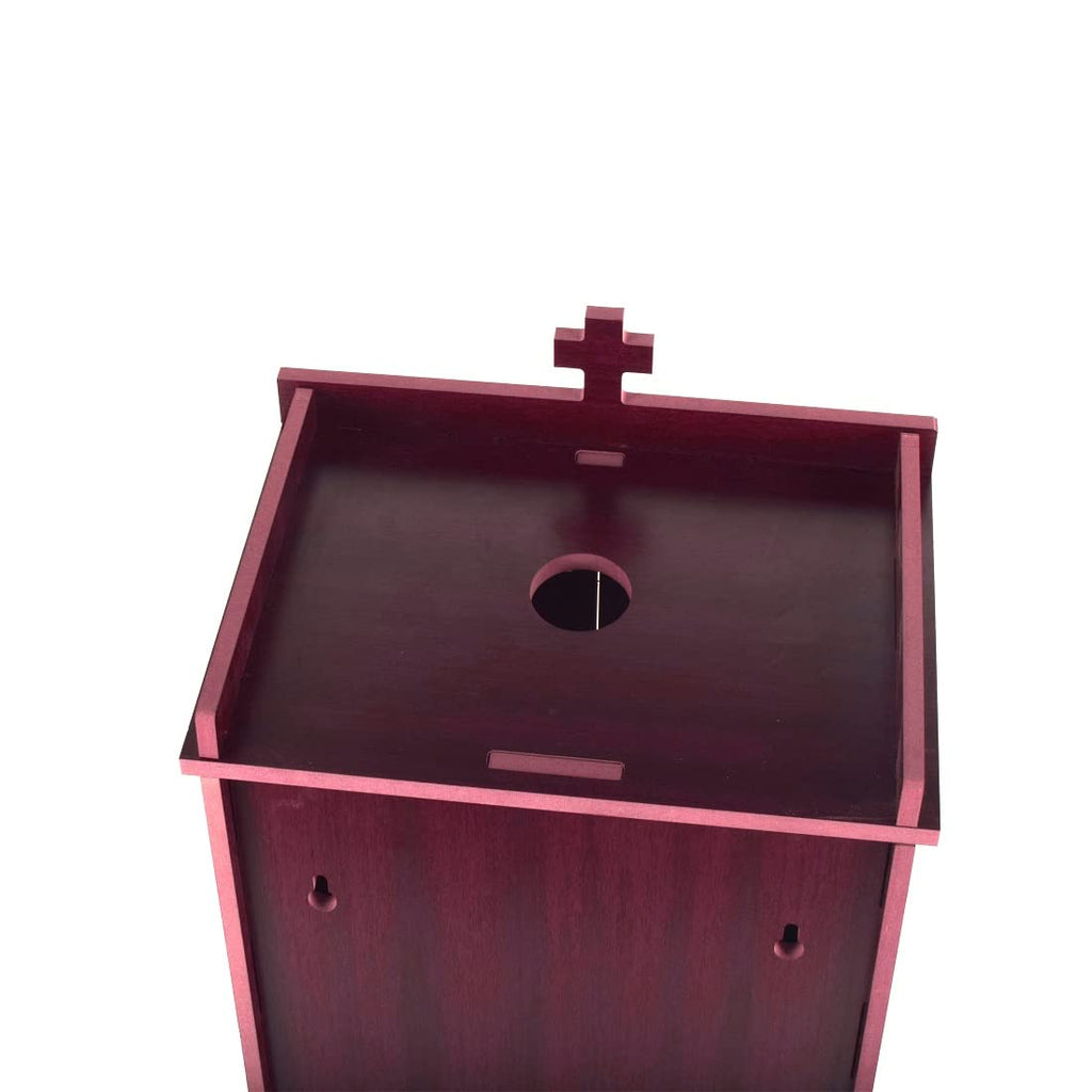 nexat MDF Wooden Mandir with Doors | Compact Pooja Temple for Home | Office Temple & Housewarming Gift (452)