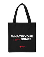 The Korhean Store Arirang World Tour What is your Love Song Black Tote for College, Travelling, Shopping, Office, Beach & Daily Use, Ecofriendly & Reusable, Premium Canvas Cotton