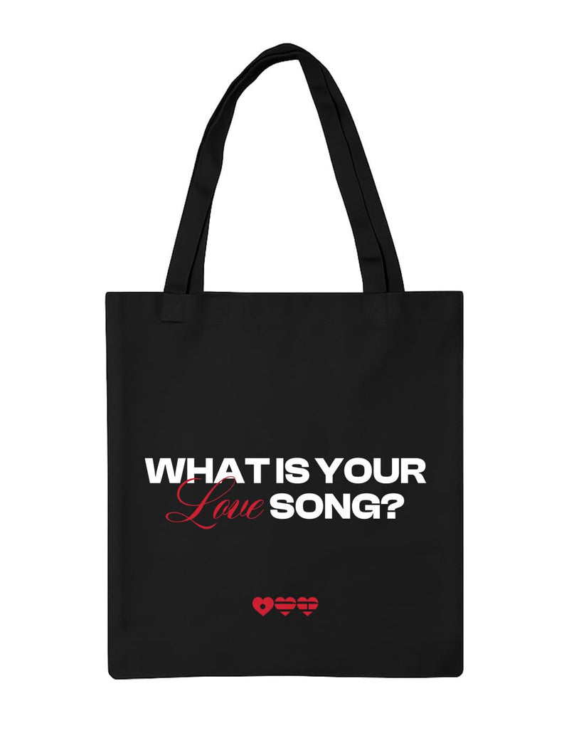 The Korhean Store Arirang World Tour What is your Love Song Black Tote for College, Travelling, Shopping, Office, Beach & Daily Use, Ecofriendly & Reusable, Premium Canvas Cotton