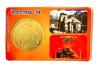 Griscon Kedarnath & Badrinath Religious ATM Card Coin for Good Luck, Wealth and Success - 3inch (Metal, Golden)
