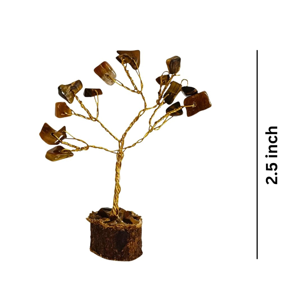 Crystal Divine Mini Crystal Tree Handmade Natural Gemstone Tree for Shielding and Grounding Energy in Home Decor 1 Pcs