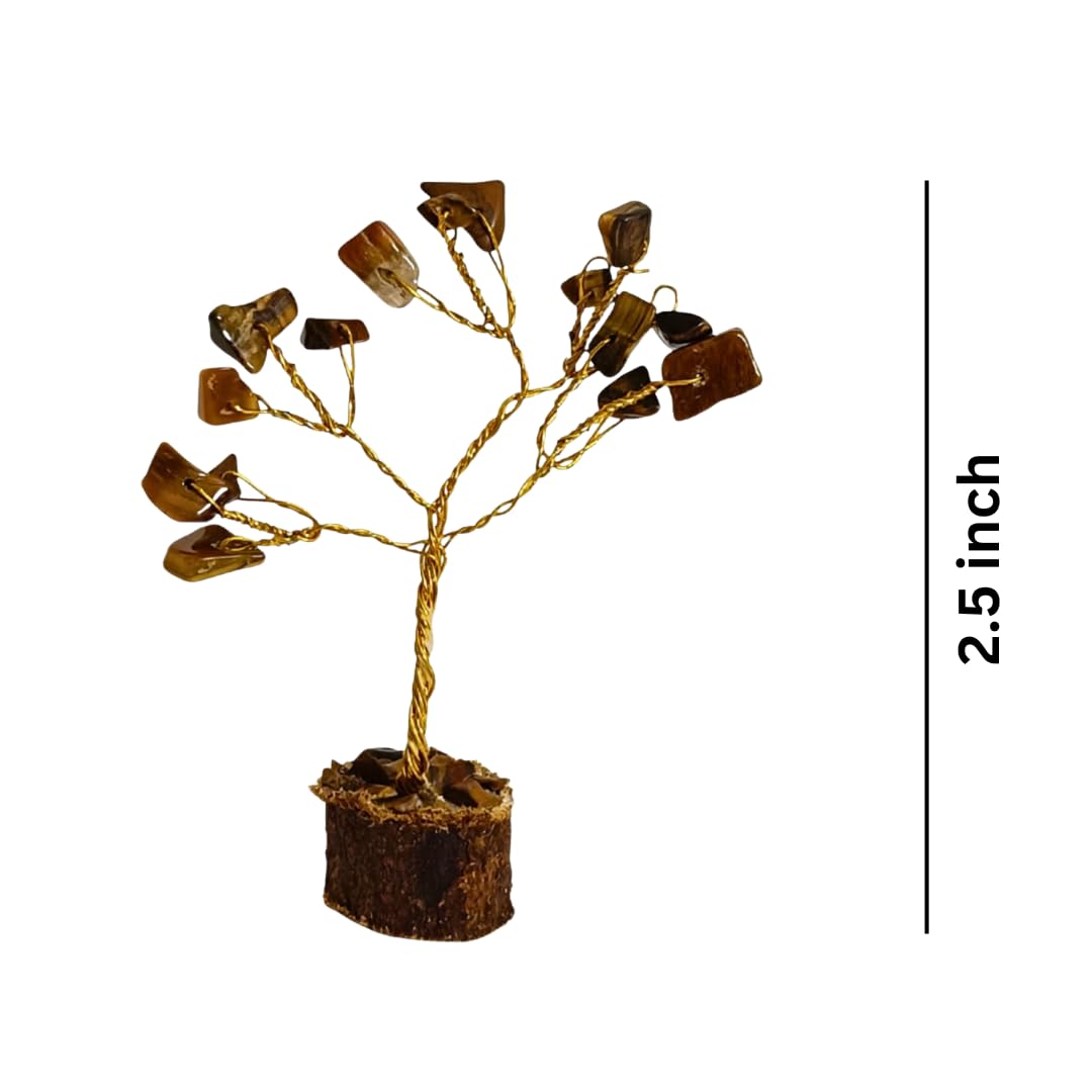 Crystal Divine Mini Crystal Tree Handmade Natural Gemstone Tree for Shielding and Grounding Energy in Home Decor 1 Pcs