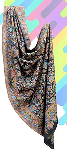 BOXO Jacquard Warm And Soft Pashmina Shawls For Women, 25 Grams, Pack of 1