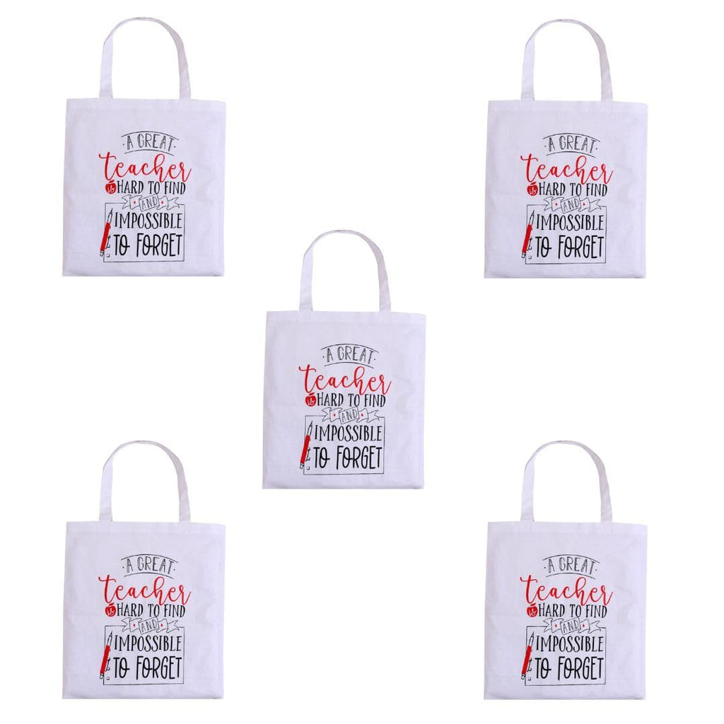 Mayatra's Organic Cotton Tote Gifting Bag, Eco Friendly Lightweight Reusable Grocery Shopping Cloth Bags,Christmas Gift… (Teacher_5)