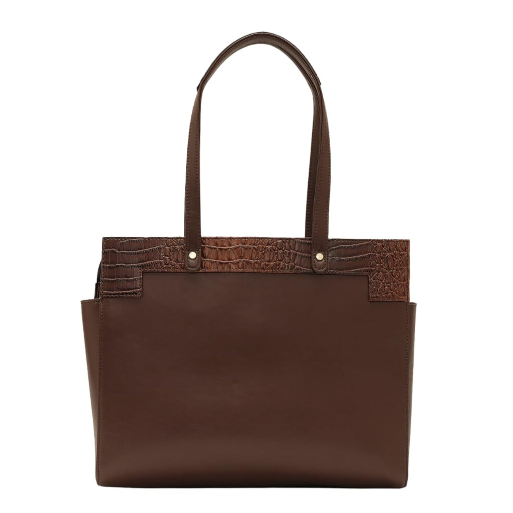 The Gusto Estelle - Premium Large Size Vegan Leather Tote Bag for Women | Stylish Hand Bag/Shoulder Bag with Zip | College, Casual Use, Office Tote Bag